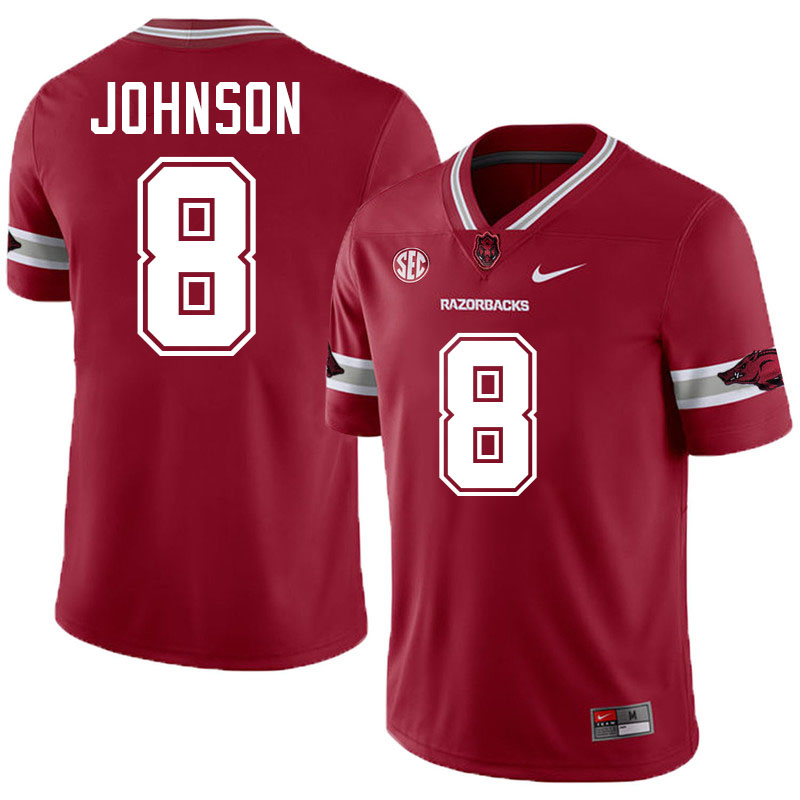 Jayden Johnson Arkansas Jersey,Arkansas Razorbacks #8 Jayden Johnson Jersey Youth College-Alternate